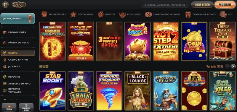 Juegos de casino de Gransino